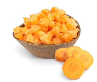 Bio carrot cubes