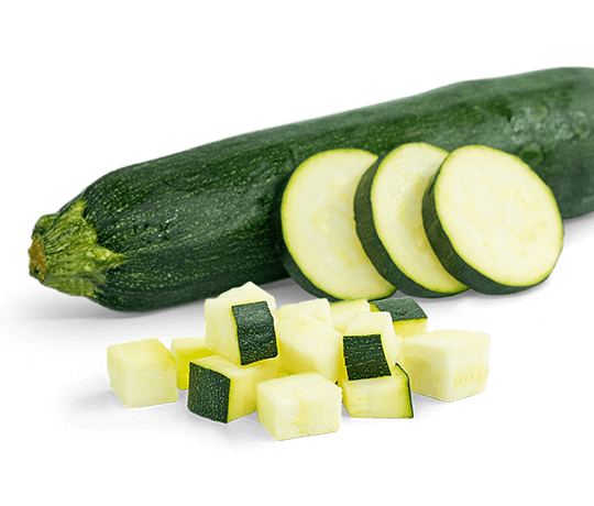 Bio zucchini cubes